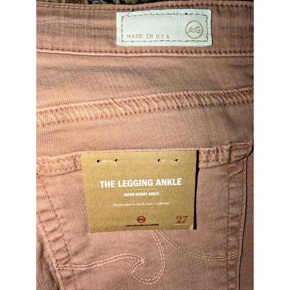 AG The Legging Ankle Pink Super Skinny Jeans Size 27R NWT - Picture 10 of 10